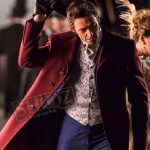 The Greatest Showman Hugh Jackman Red Trench Coat