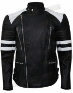 The Infiltrator Robert Mazur (Bryan Cranston) Stripes Biker Jacket