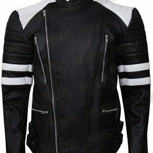 The Infiltrator Robert Mazur (Bryan Cranston) Stripes Biker Jacket