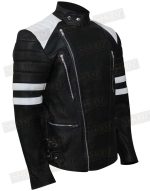 The Infiltrator Robert Mazur (Bryan Cranston) Stripes Biker Jacket