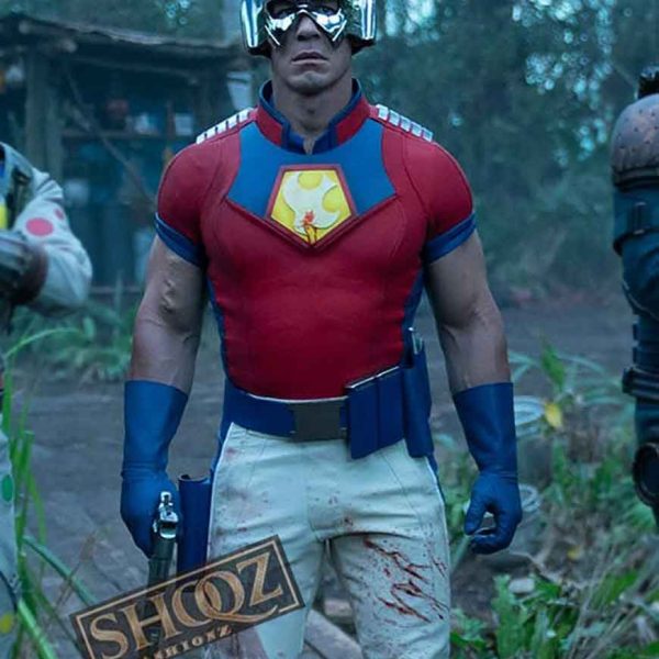 The Suicide Squad (Peacemaker) John Cena Red Leather Jacket