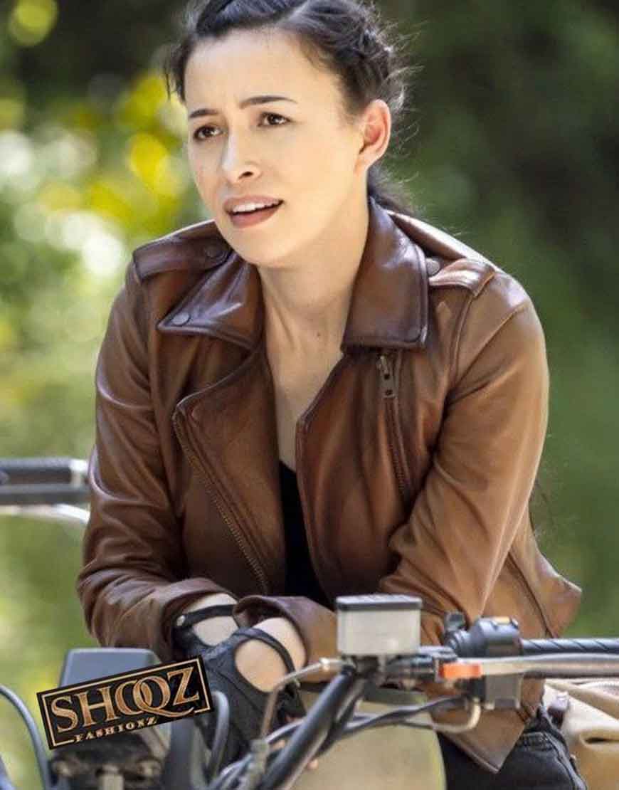 The Walking Dead Christian Serratos (Rosita Espinosa) Leather Jacket 1 The Walking Dead Christian Serratos (Rosita Espinosa) Leather Jacket