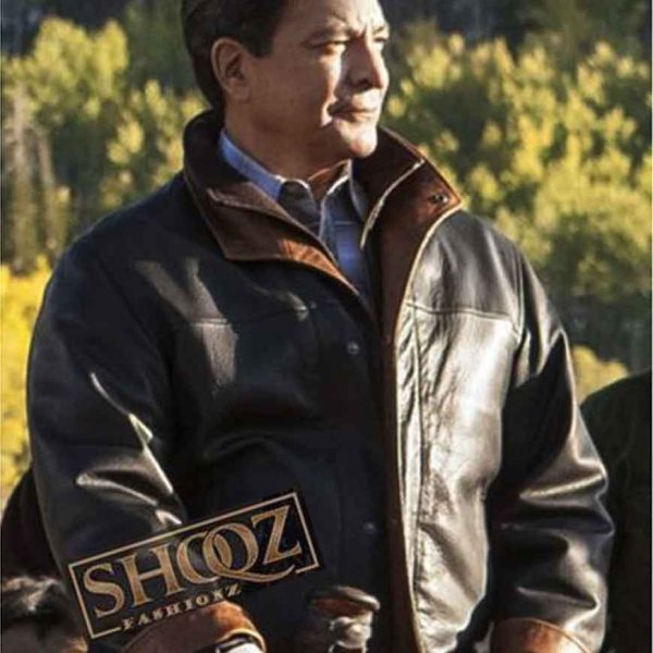 Thomas Rainwater Yellowstone (Gill Birmingham) Leather Jacket