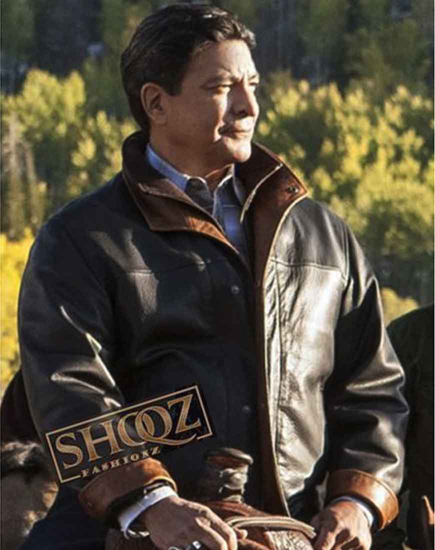 Thomas Rainwater Yellowstone (Gill Birmingham) Leather Jacket 1 Thomas Rainwater Yellowstone (Gill Birmingham) Leather Jacket