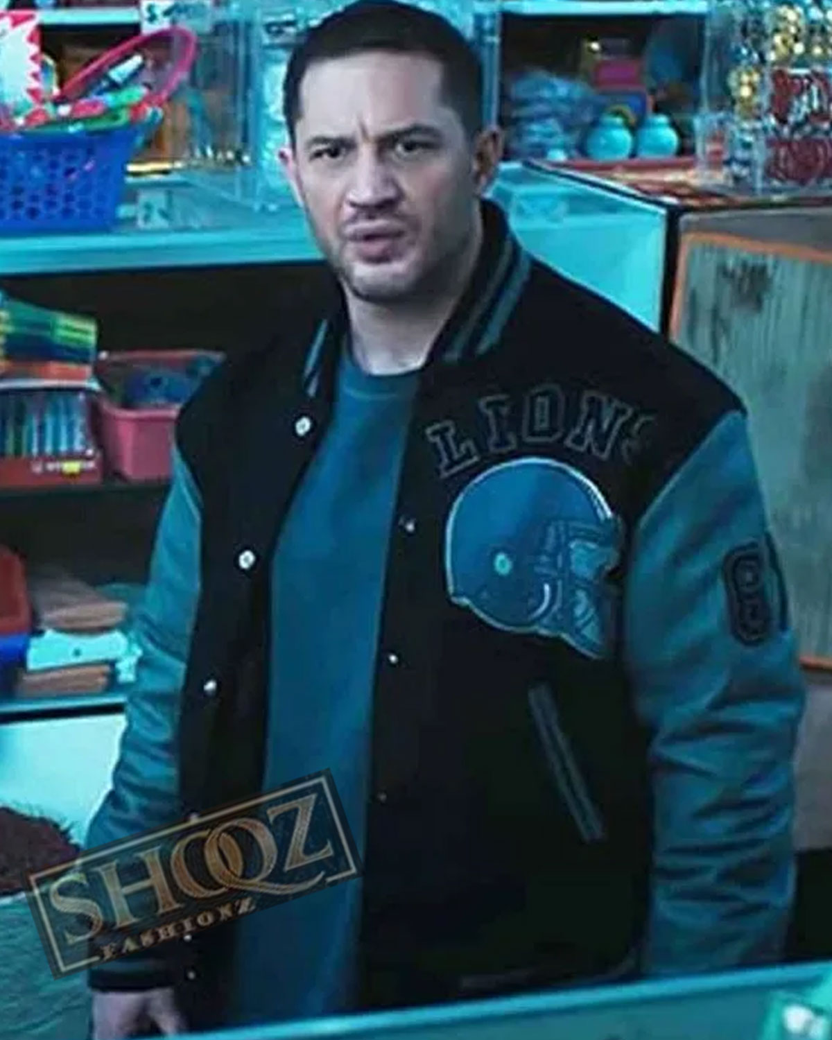 Venom 2 Tom Hardy (Eddie Brock) Detroit Lions Jacket