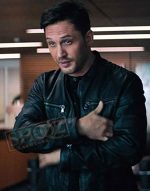 Venom Tom Hardy Black Leather Jacket