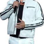 Vin Diesel Fast X 2023 Dominic Toretto White Leather Jacket