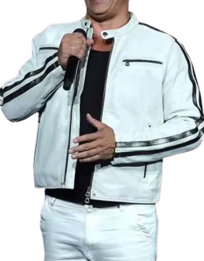 Vin Diesel Fast X 2023 Dominic Toretto White Leather Jacket 1 Vin Diesel Fast X 2023 Dominic Toretto White Leather Jacket