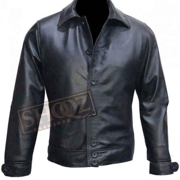 Kingsman The Golden Circle Pedro Pascal Black Leather Jacket
