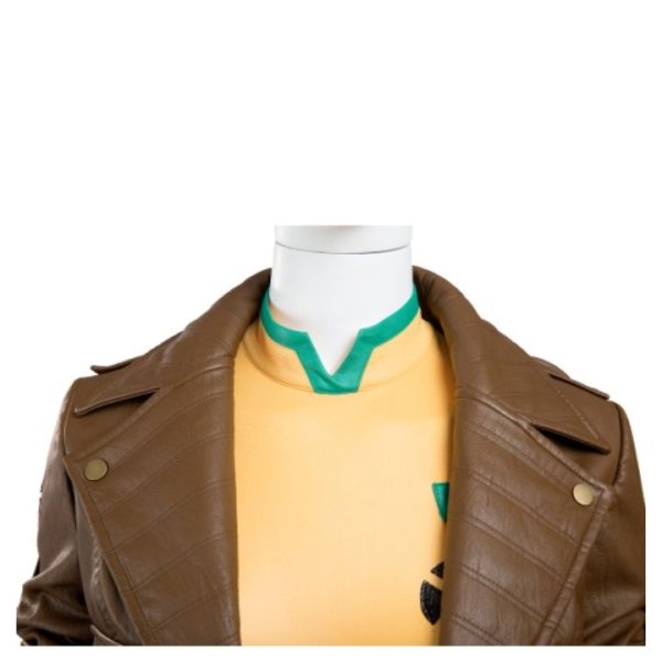 X Men Rogue Brown Leather Jacket