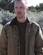 Breaking Bad S4 Aaron Paul Jesse Pinkman Brown Jacket