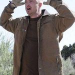Breaking Bad S4 Aaron Paul Jesse Pinkman Brown Jacket