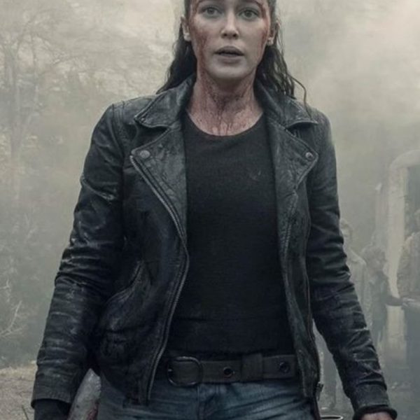 (Alicia Clark) Fear the Walking Dead Alycia Debnam-Carey Black Leather Jacket