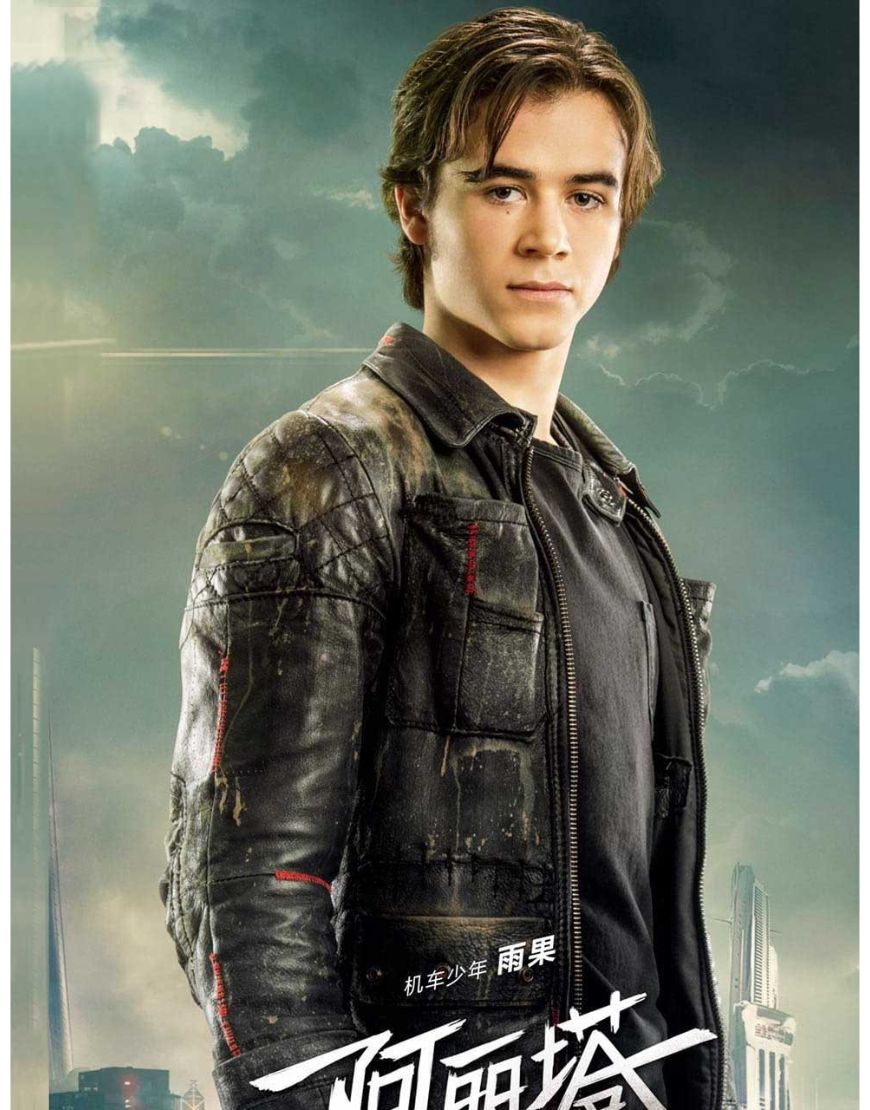 Alita Battle Keean Johnson Angel Hugo Leather Jacket 1 Alita Battle Keean Johnson Angel Hugo Leather Jacket