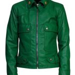 Chloe Sullivan Smallville Green Leather Jacket
