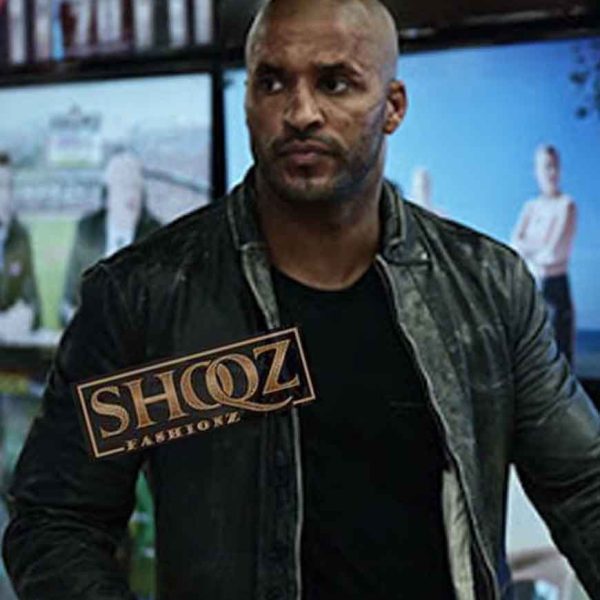 Ricky Whittle American Gods Shadow Moon Leather Jacket