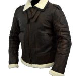 Armor Fallout 4 Bomber Brown Fur Lined Leather Jacket