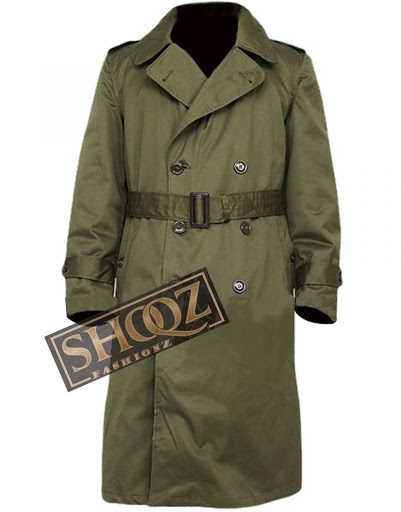 Mens M-5 Military Trench Coat