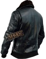 Arnold Schwarzenegger The Expendables Fur Collar Bomber Jacket