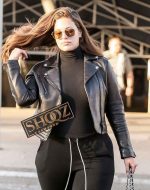 Ashley Graham Oversize Leather Jacket