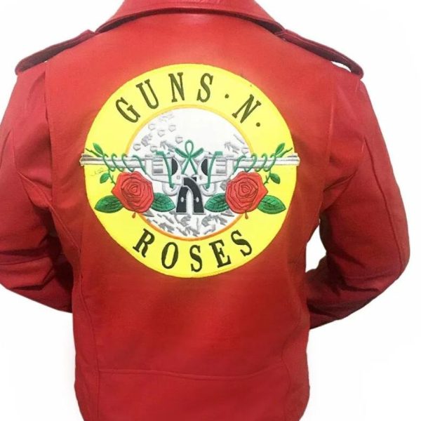 Axl Rose Red Leather Jacket
