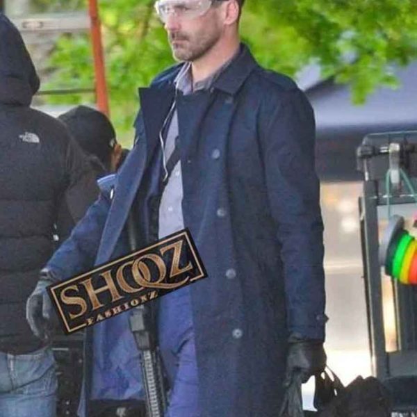 Jon Hamm Baby Driver Buddy Blue Coat