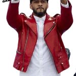 DJ Swizz Beatz Empire Red Leather Jacket