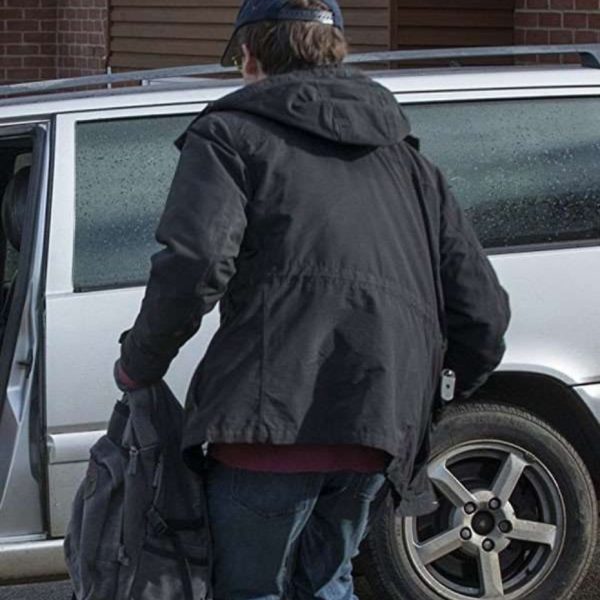 Black Mirror Alex Lawther Robert Daly Black Cotton Jacket