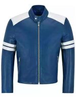 Blue And White Striped Jacket