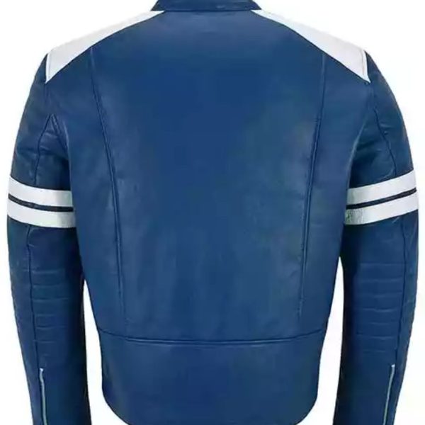 Blue And White Striped Jacket