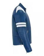 Blue And White Striped Jacket