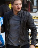 Aaron Cross Bourne Jeremy Renner Leather Jacket