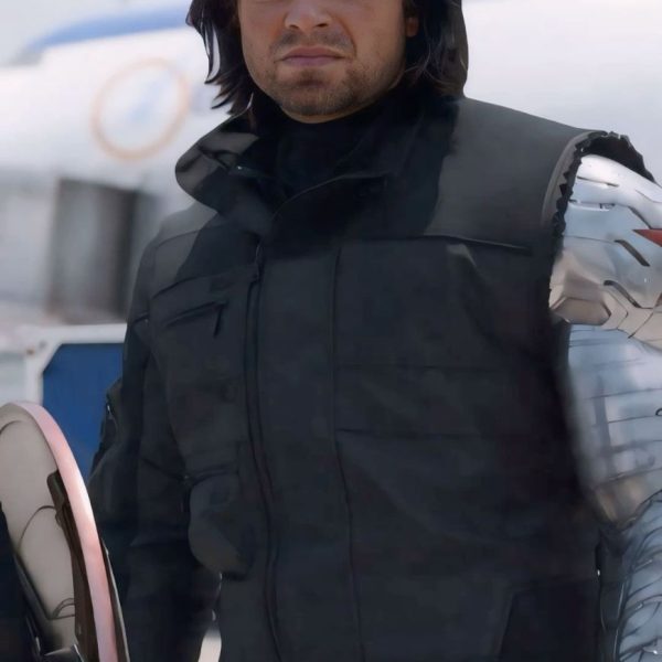 Captain America Civil War Bucky Barnes Sebastian Stan Costume Jacket