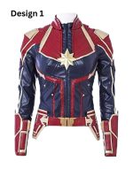 Captain Marvel Carol Danvers Brie Larson Leather Jacket