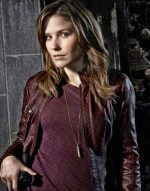 Chicago PD Erin Lindsay Sophia Bush Maroon Leather Jacket