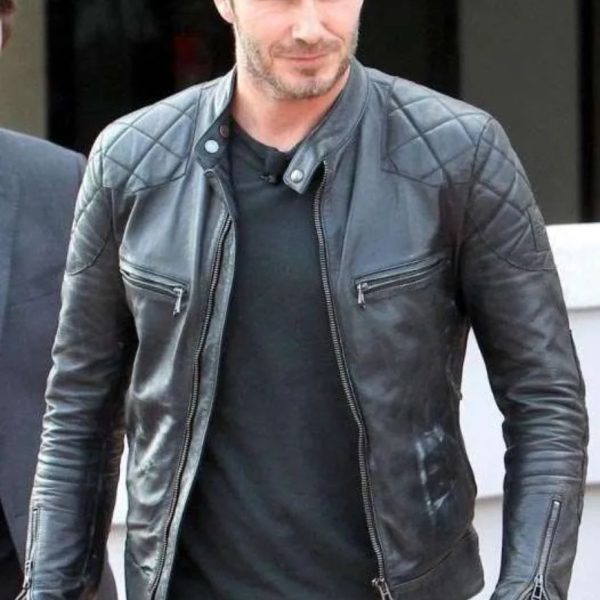 David Beckham Brazil Airport Biker Jacket