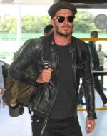 David Beckham Brazil Airport Biker Jacket