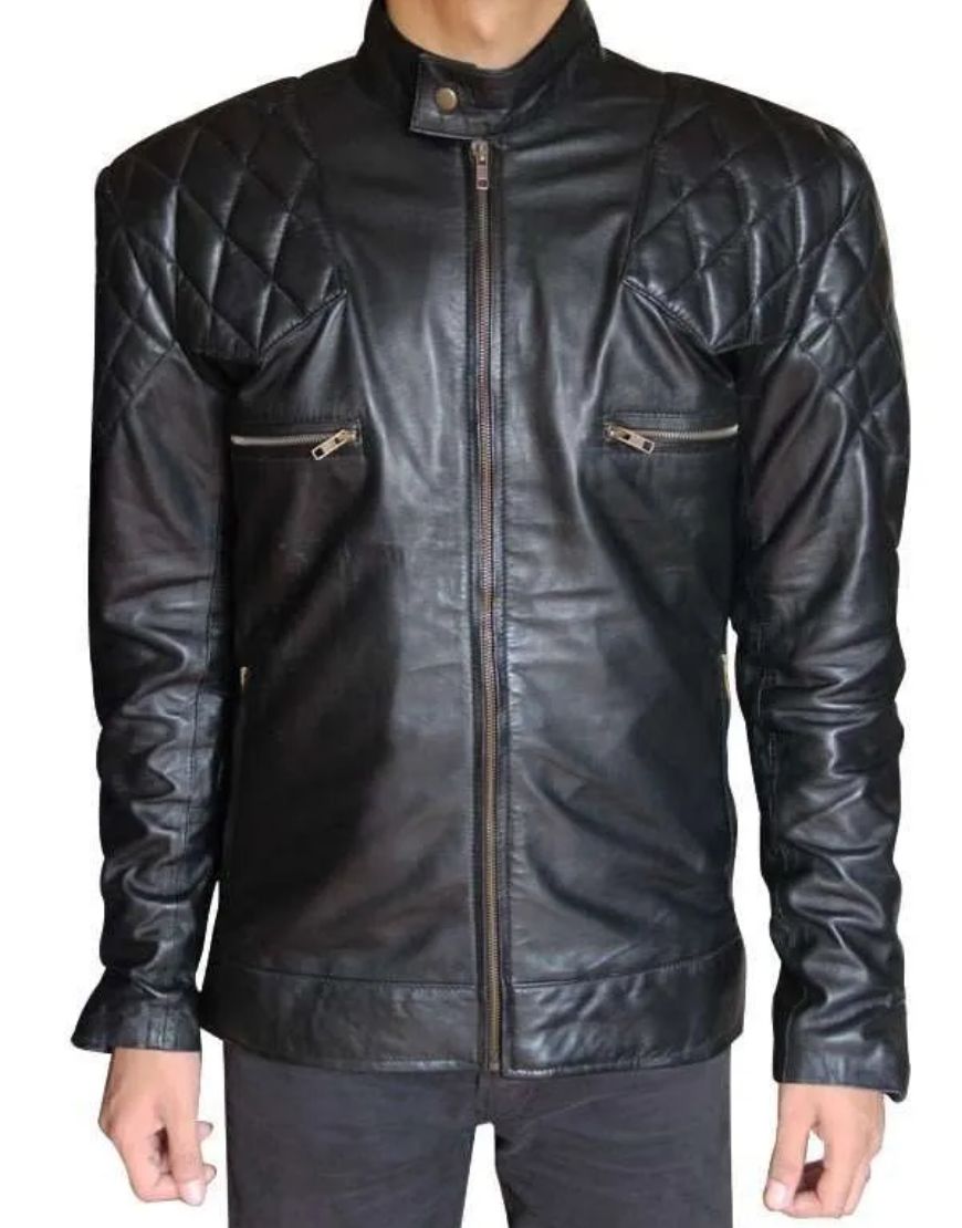 David Beckham Brazil Airport Biker Jacket 1 David Beckham Brazil Airport Biker Jacket