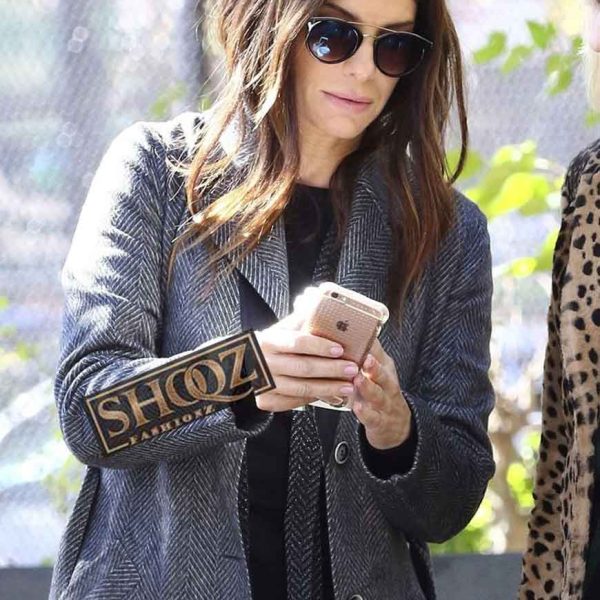 Sandra Bullock Ocean's 8 Debbie Ocean Wool Coat