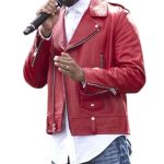 DJ Swizz Beatz Empire Red Leather Jacket