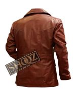 Donnie Brasco Johnny Depp Brown Leather Jacekt
