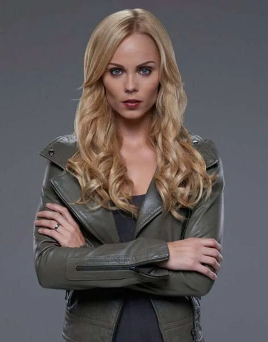 Bitten Laura Vandervoort Elena Michaels Bomber Leather Jacket 1 Bitten Laura Vandervoort Elena Michaels Bomber Leather Jacket