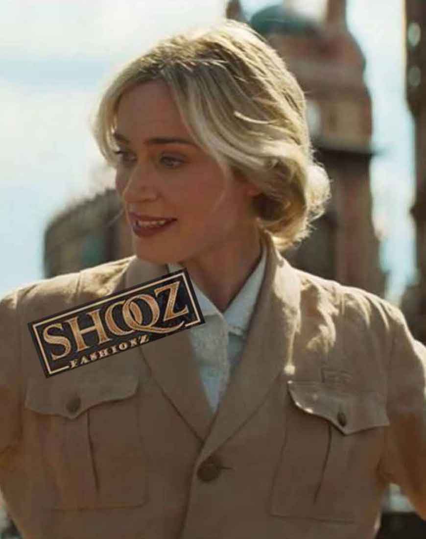 Emily Blunt Jungle Cruise Lily Houghton Jacket 1 Emily Blunt Jungle Cruise Lily Houghton Jacket