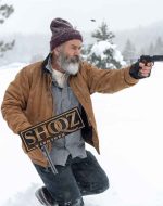 Mel Gibson Fatman Chris Cringle Brown Jacket