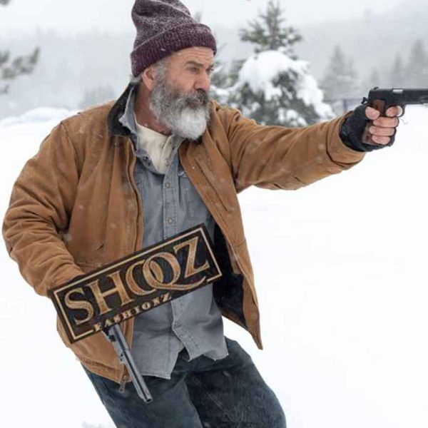 Mel Gibson Fatman Chris Cringle Brown Jacket