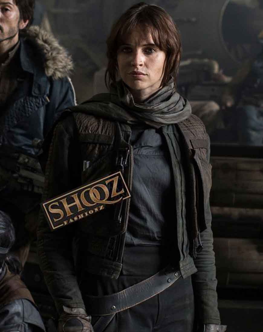 Felicity Jones Rogue One:A Star Wars Story Jyn Erso Jacket 1 Felicity Jones Rogue One:A Star Wars Story Jyn Erso Jacket