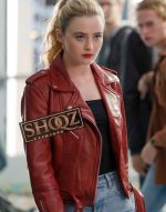 Kathryn Newton Freaky Millie Kessler Red Leather Jacket