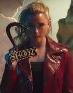 Kathryn Newton Freaky Millie Kessler Red Leather Jacket