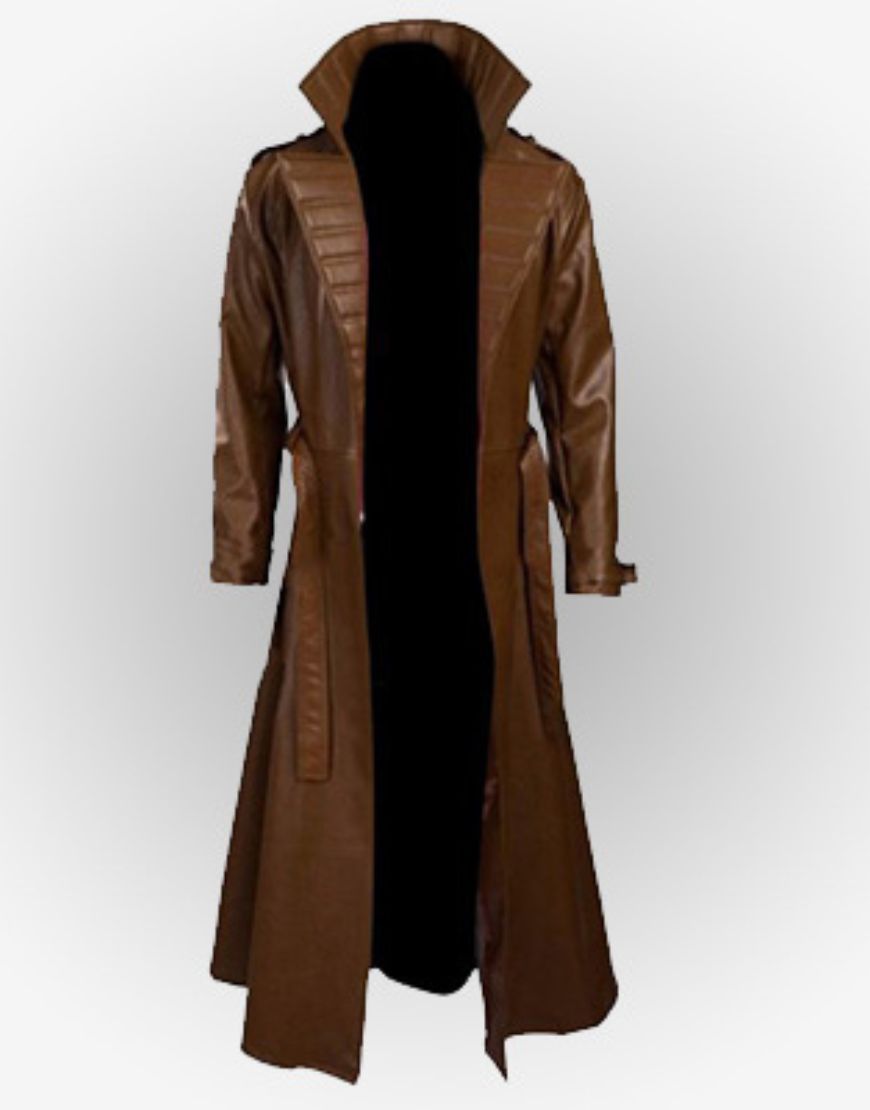 Gambit Channing Tatum Trench Leather Coat 1 Gambit Channing Tatum Trench Leather Coat