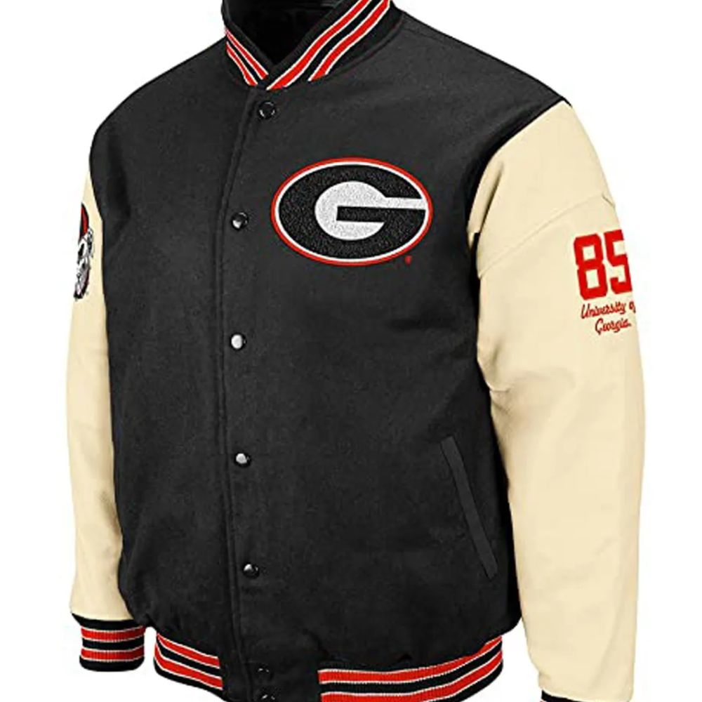 Georgia Bulldog Bomber Wool Jacket 1 Georgia Bulldog Bomber Wool Jacket